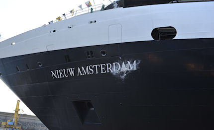 fincantieri varata la nuova ammiraglia della holland american line