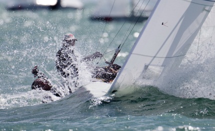 bacardi cup day two racing blown out on biscayne bay