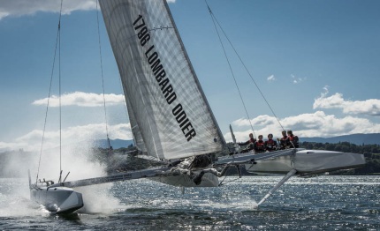hydroptere puts in excellent performance