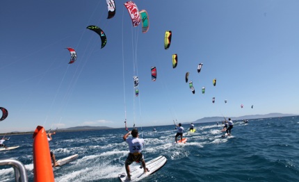 coming from all over the world leaders for the world kite racing