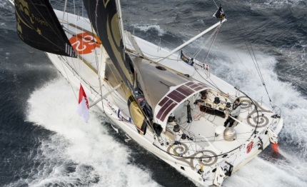 vendee globe pushing south in the high traffic zone