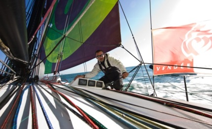 vendee globe thomson weaves into third place