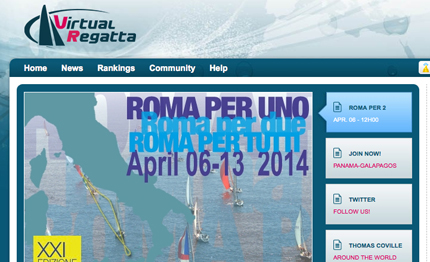 la roma per sara la regata virtuale italiana