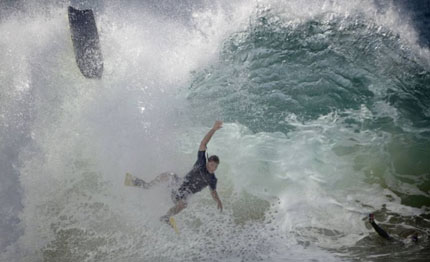 california arriva uragano marie surfisti impazziscono di gioia