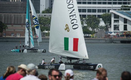 extreme sailing series lino sonego team italia in oman per act