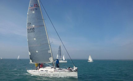 karma vince la quinta regata del campionato invernale di vela del mar jonio