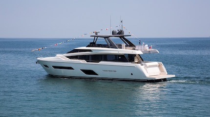 varata la prima unita del nuovo ferretti yachts 780