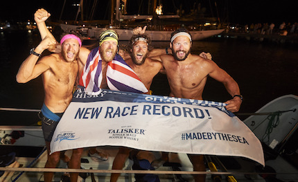 la four oarsmen stabilisce il nuovo record mondiale nella talisker whisky atlantic challenge