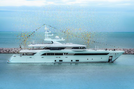 crn varato il nuovo super yacht latona 50 metri di dettagli sartoriali