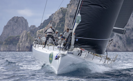 rolex capri sailing week day in regata maxi mylius