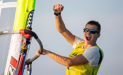 federico alan pilloni campione mondiale giovanile windsurfer bic techno 293