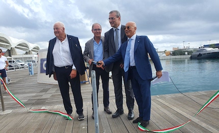 brindisi inaugurale per la nuova banchina di marina fiera genova