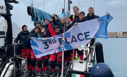 the ocean race team genova terza all arrivo capoverde