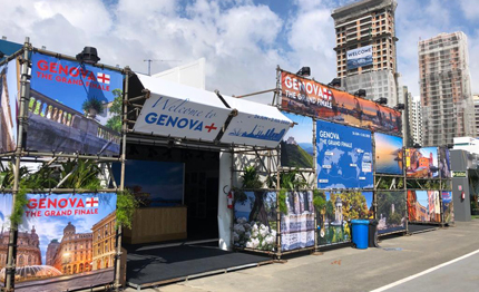 the ocean race genova in vetrina ad itajai