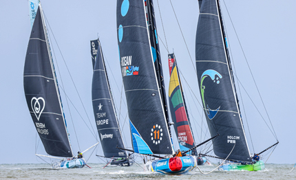 the ocean race 11th hour racing team vince la itaja 237 in port race
