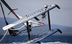 catamarani in laguna per ishares cup 2009