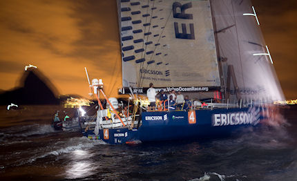 il team ericsson festeggia rio de janeiro