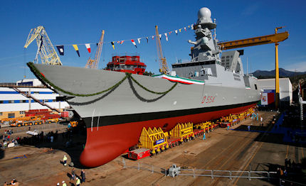 consegnato alla marina militare il cacciatorpediniere caio duilio