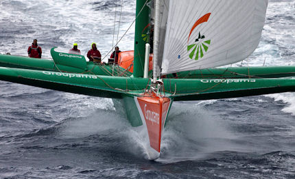 groupama batte il record del mediterraneo