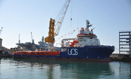 fincantieri battesimo per uos challenger