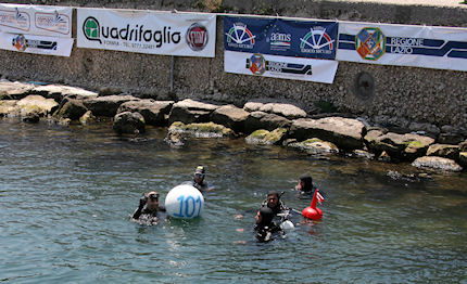 giochi del mare 101 metri in apnea per arrigoni