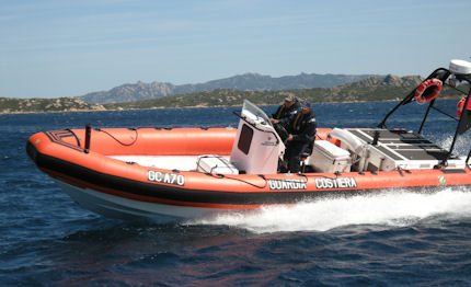 garmin zodiac insieme al servizio della guardia costiera