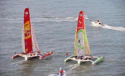 transat jacques vabre appena partiti scuffia il tri actual