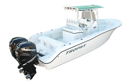 trophy 2803 center console cresce la gamma le dimensioni