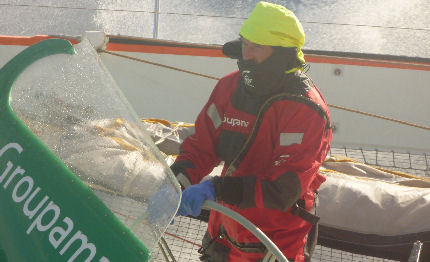 groupama rallenta dopo capo horn