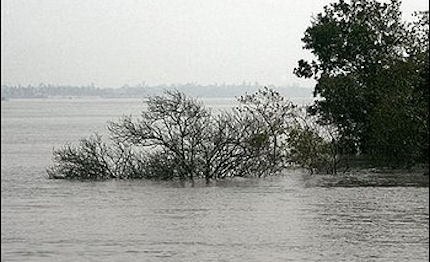 sommersa dal mare un isola nel golfo del bengala