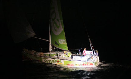 transat ag2r samantha davies prima alle canarie