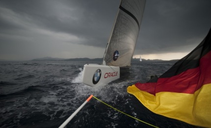 louis vuitton trophy allenamenti sotto la pioggia