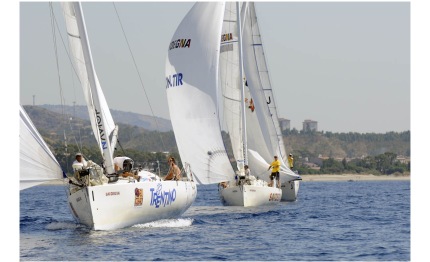 giro italia vela partita la roccella ionica tropea