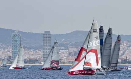 audi medcup practice race oggi barcellona