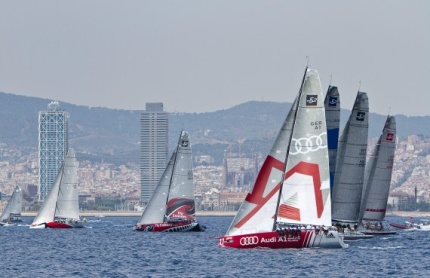 audi medcup barcellona cominciano le regate