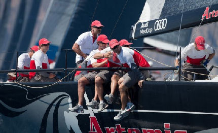 audi medcup practice race paul cayard