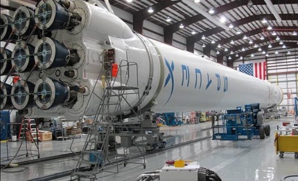 spazio con le orbite dello space falcon inizia era dei voli privati