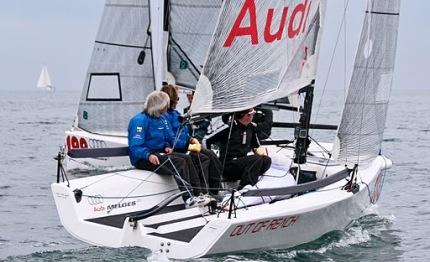melges 20 out of reach in testa napoli