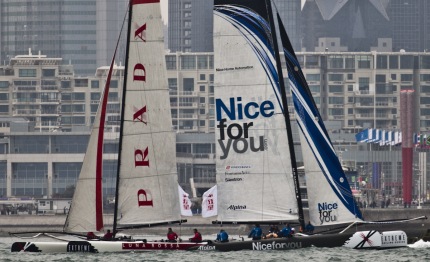 extreme 40 luna rossa conquista la cina