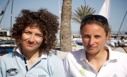 ranking 470 femminile secondo posto per conti micol