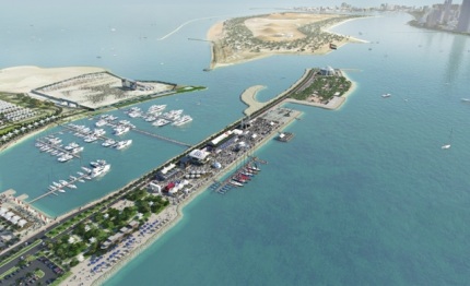 volvo ocean race abu dhabi si costruisce il destination village