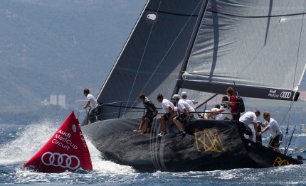 audi med cup ran la practice race di cagliari