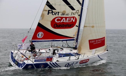 figaro arrivo caen con poco vento tanta marea