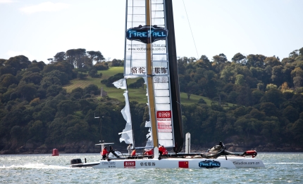 america cup gli ac45 vanno via col vento