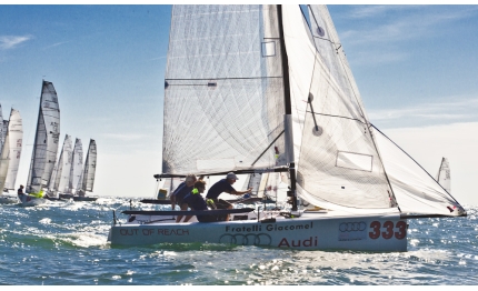 melges 20 audi fratelli giacomel in testa all europeo