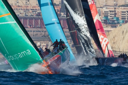 partenza dura per la flotta della volvo ocean race