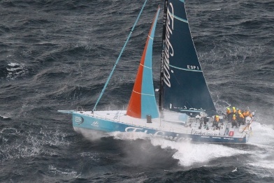 volvo ocean race team telefonica conquista citta del capo