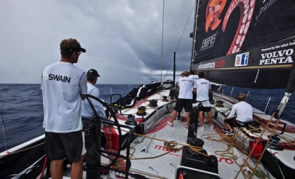 natale tempestoso sulla volvo ocean race