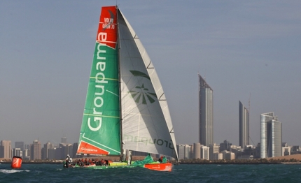 vor regata di allenamento ad abu dhabi