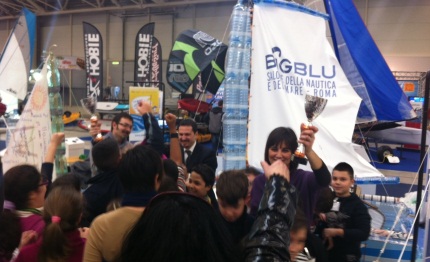 big blu inaugurata reboat la barca riciclata dei bambini